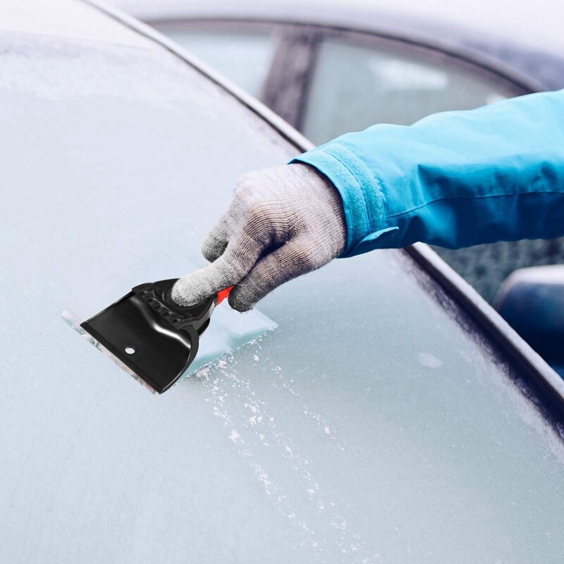 Rascador de hielo rascador de nieve herramienta de eliminación de escarcha y nieve para coches y camiones pequeños parabrisas y ventana 3 uds