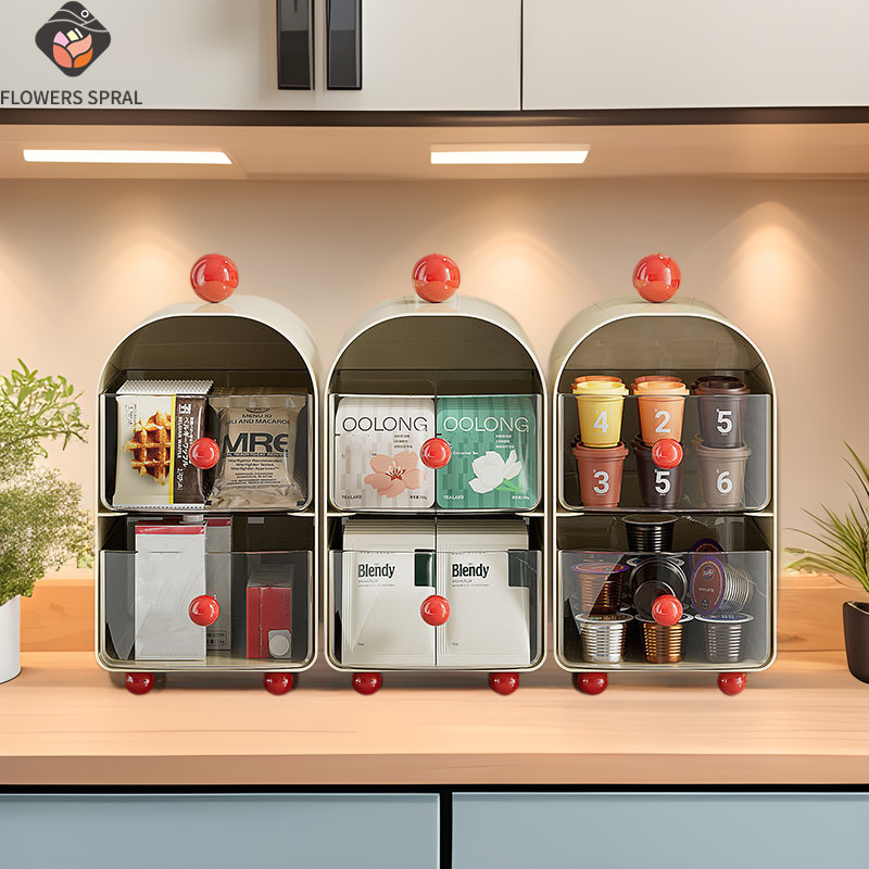 Home Drawer Style Cosmetics Storage Box, Skincare Cosmetics Storage Box, Living Room Coffee And Tea Storage Box, Multifunctional