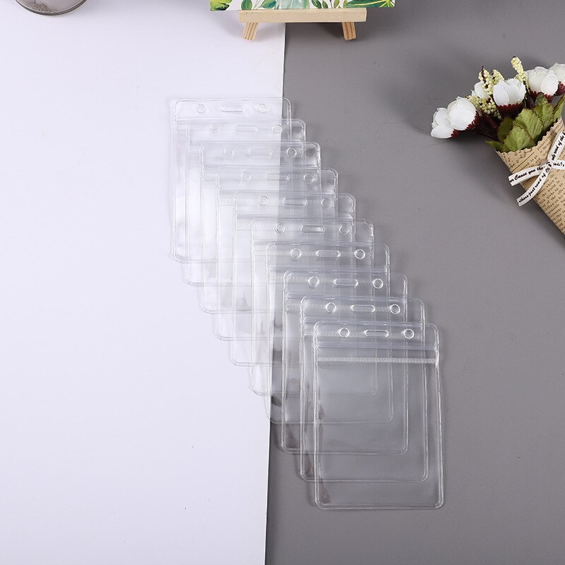 1pcs Clear Card Protector Cover Credit ID Card Holder PVC Transparent Business Card Case for Women Men: 8X12CM