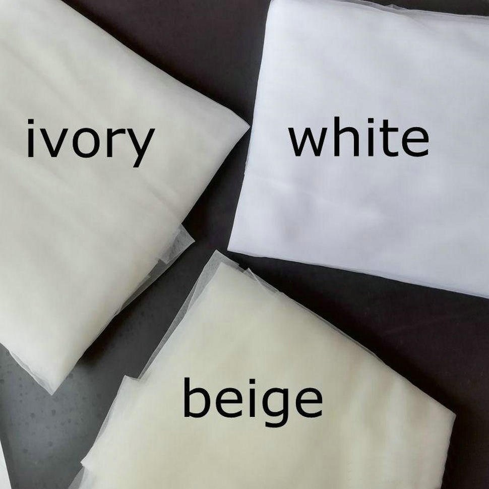 Velo de novia de tul blanco de dos niveles de borde de corte de superior 75 cm de longitud yashmac tul velos de boda con gasa de Peine mariage velo de novia