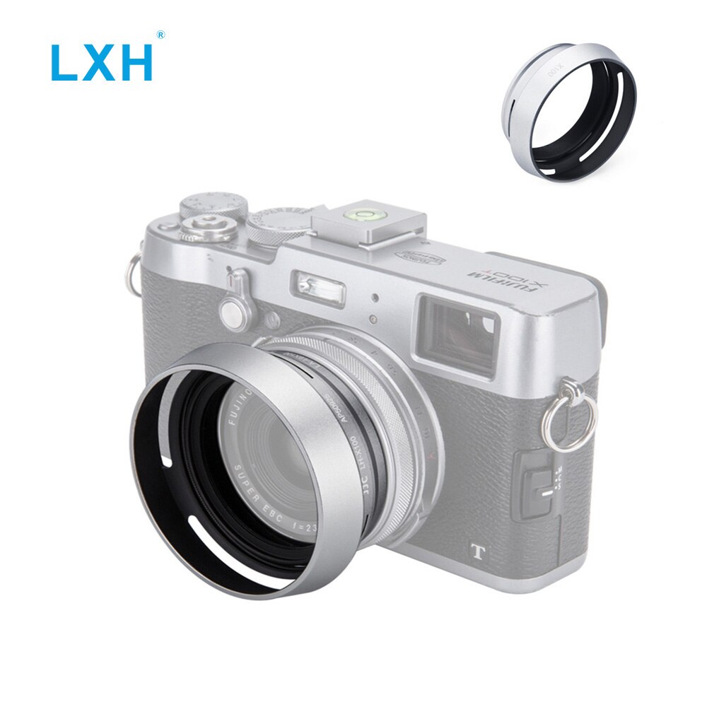 LXH Camera Metalen Zonnekap Camera Schroef 49mm Adapter Ring Voor Fujifilm Fuji X7/X100/X100S/ x100T/X100F Vervangt LH-X100