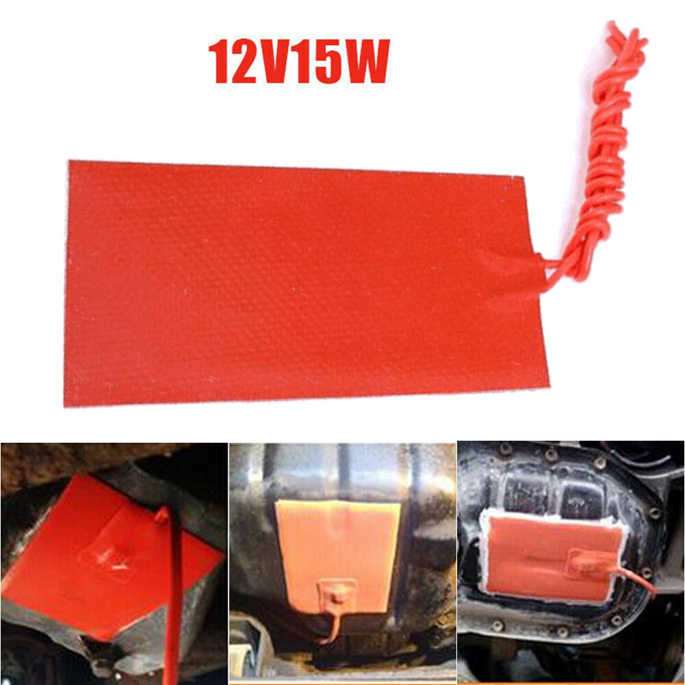 15w 12v universell bilbränsletank värmematta vattentank gummi silikon värmedyna värmande tillbehör 50 x 100mm