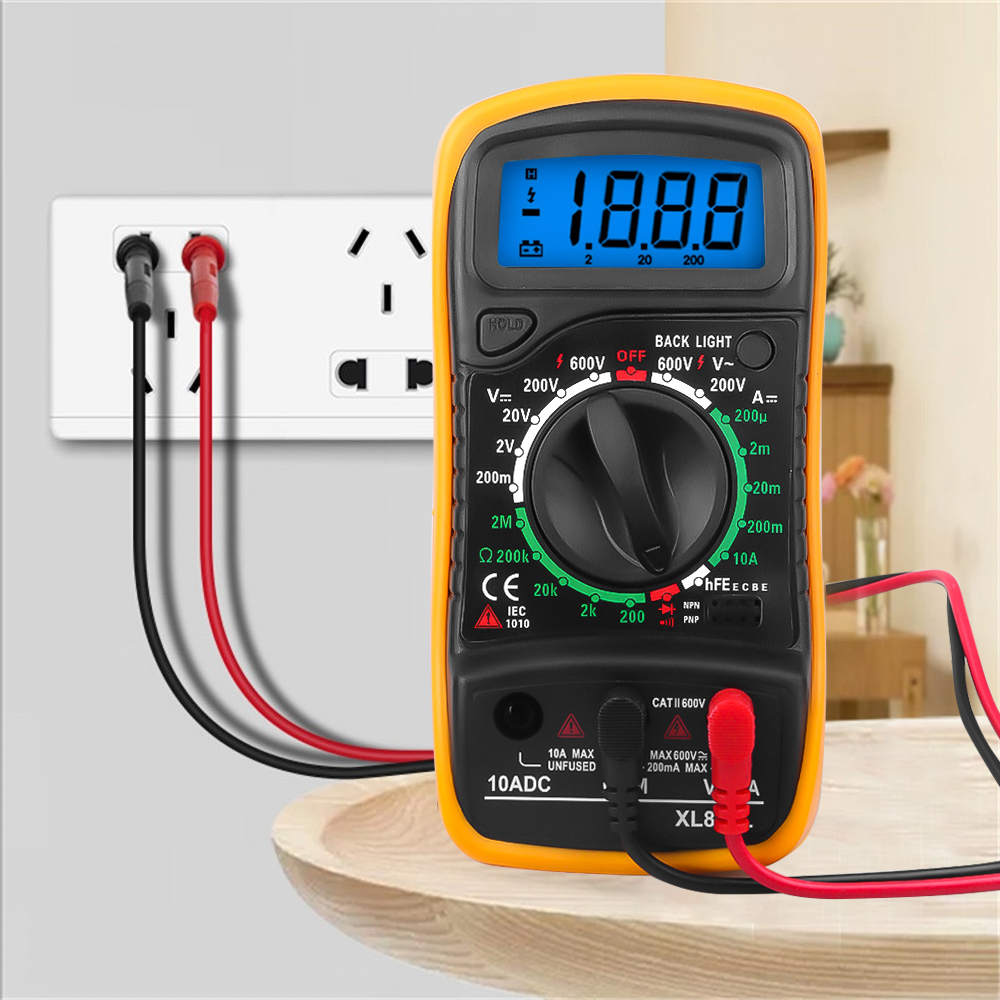 Digital Multimeter AC/DC Voltage Tester Electrical Ohm Voltage Test Meter Profesional Analog Auto Range Multimetro