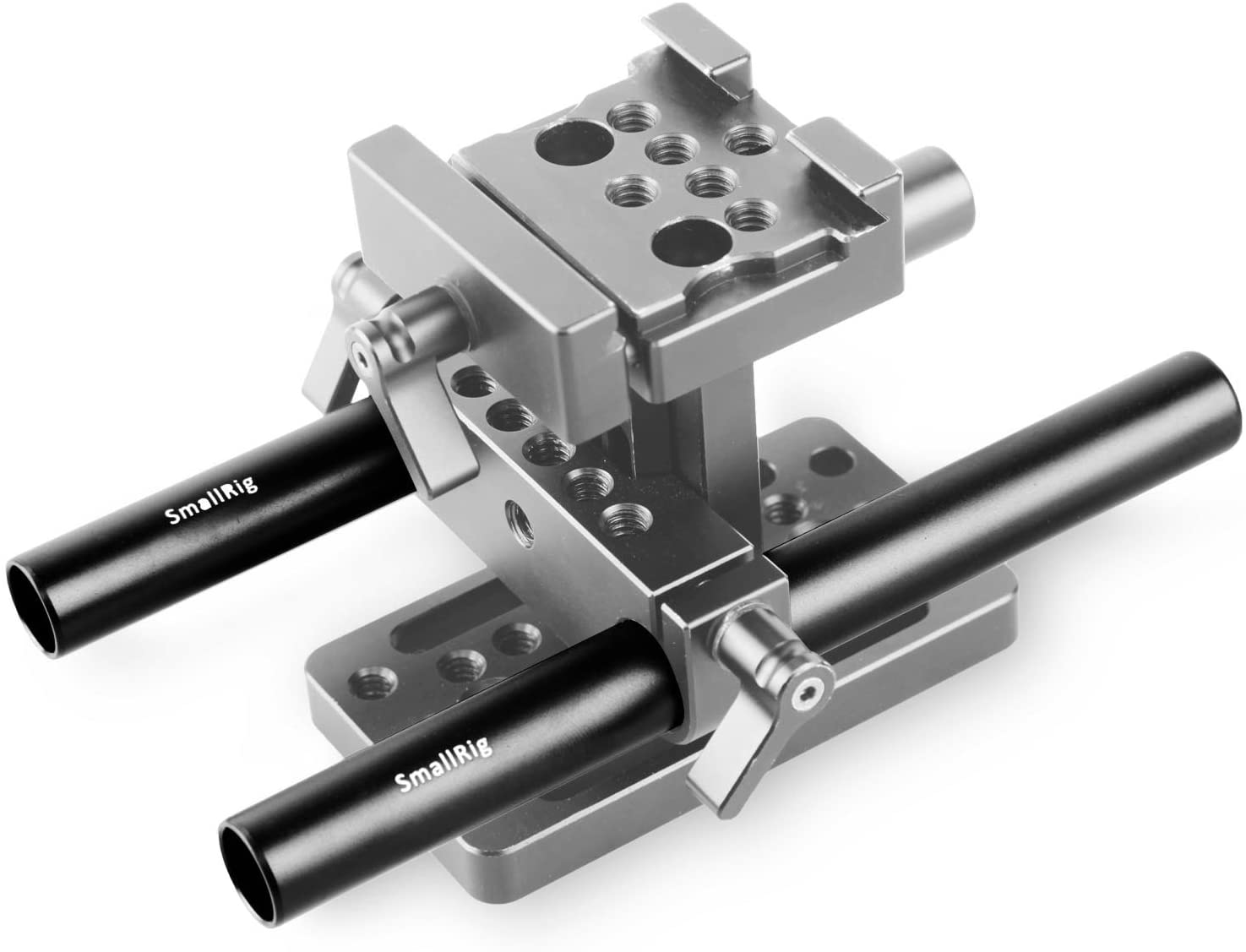 Petite tige en alliage d'aluminium noir 15mm 2 pièces (M12-15cm) 6 pouces-1050