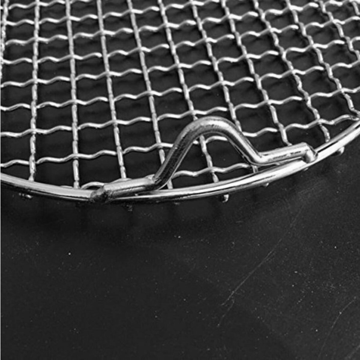 Kitchen Multi-Purpose Cooking Grate Baking Net 304 Stainless Steel Steamer Round Barbecue Grill Cross Wire Steam Rack with Legs