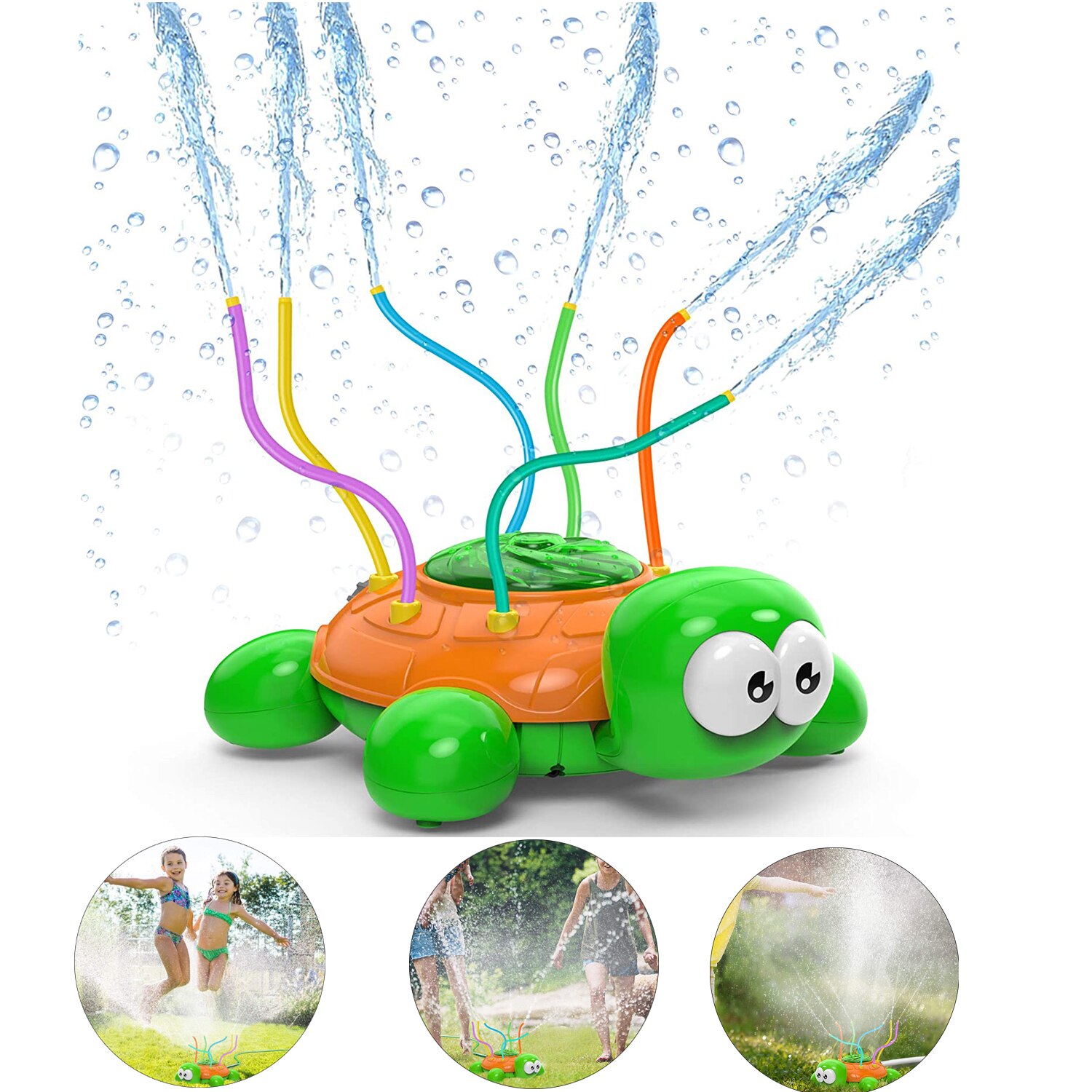 Outdoor Schildpad Water Sprinkler Speelgoed Voor Kinderen En Peuters Wiggle Buizen Spuiten Spatten Zomer Achtertuin Zwembad