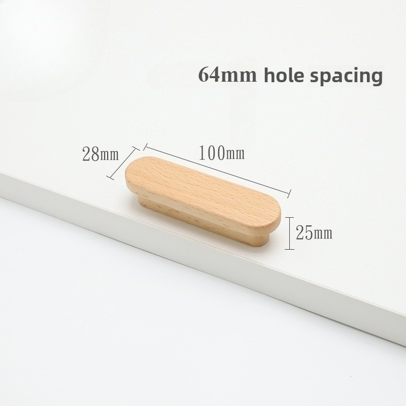 Maniglie per mobili in legno naturale nordico Armadi Maniglie da cucina Maniglie Armadi e cassetti Manopole per comò Maniglie lunghe per guardaroba