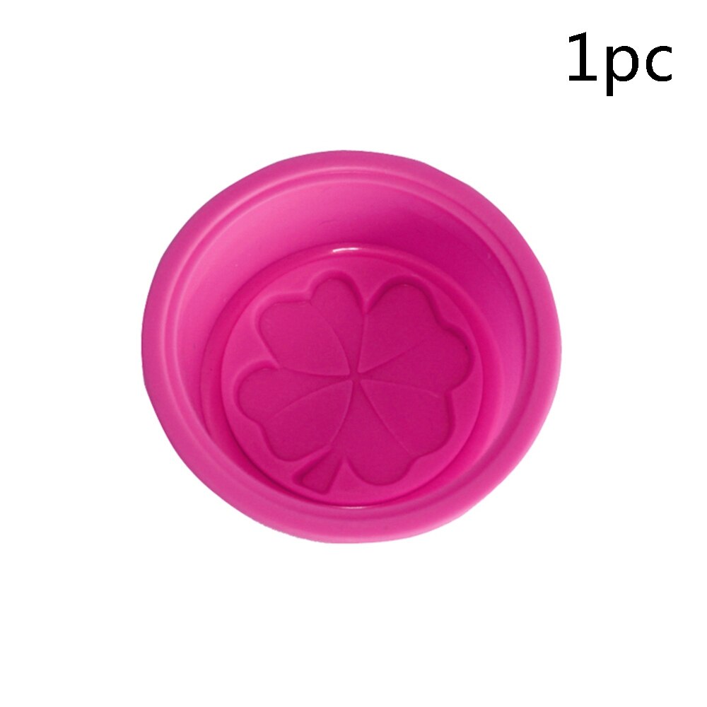 1/2/5pcs Multifunctional Soap Molds For Soap Making Silicone Soap Mold Circle Cupcake Baking Pan Molds Making Supplies: rose red 1pc