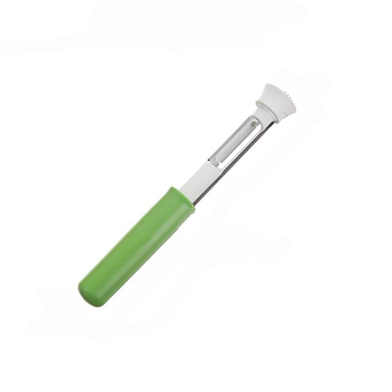 Fruit Peeler Two-in-one Shrinking Fruit Seed Remover Apple Pear Corer Kitchen Tool Fruit Peeling Core Tool: green