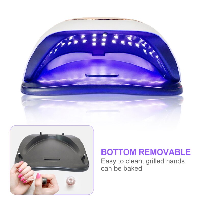 BLUEQUE-Lámpara de LED UV V1 de 168W, de para manicura, secador de Gel para uñas