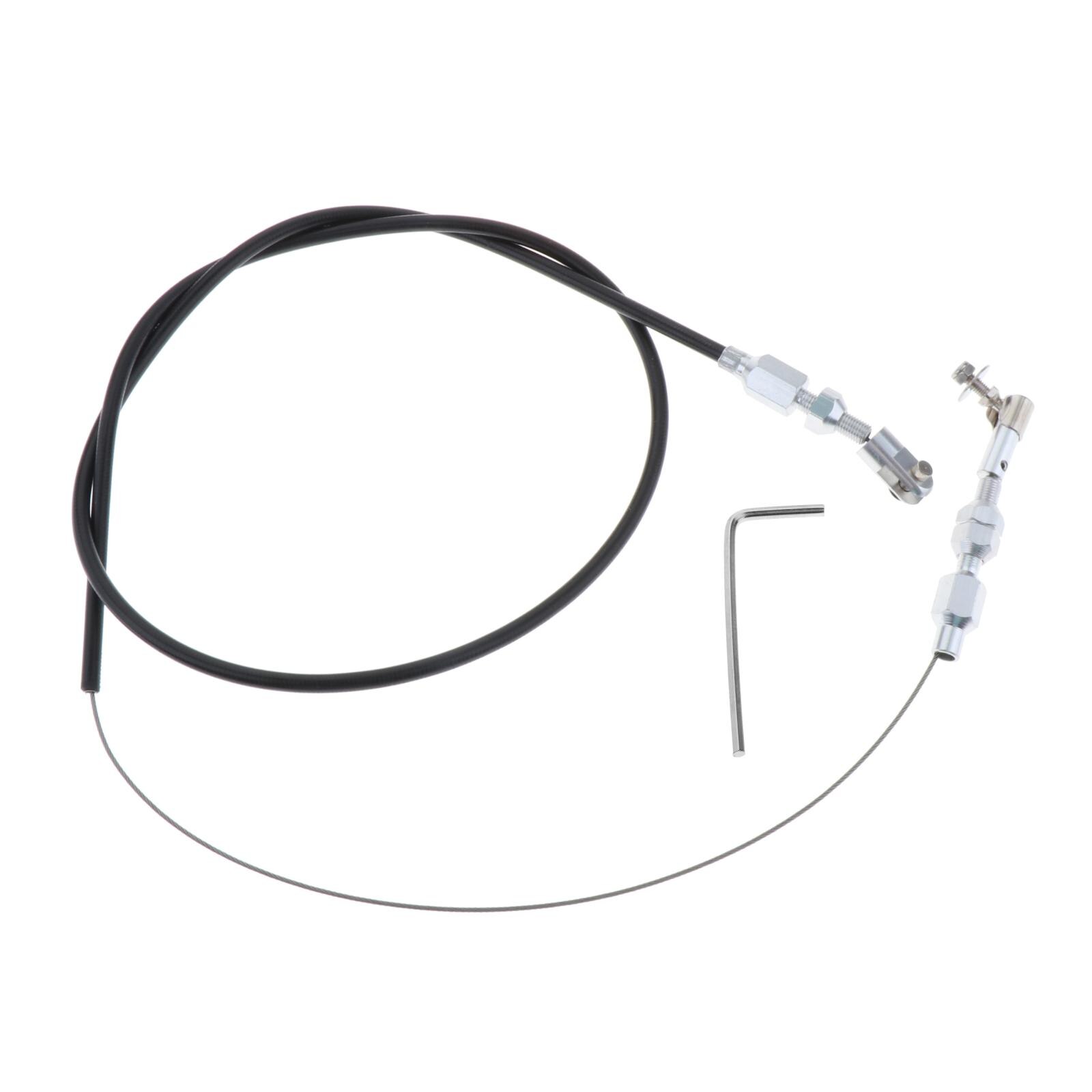 Rvs Gaskabel Met Fittingen, Zwart, 56Inch Rvs Kabel, 36Inch Behuizing