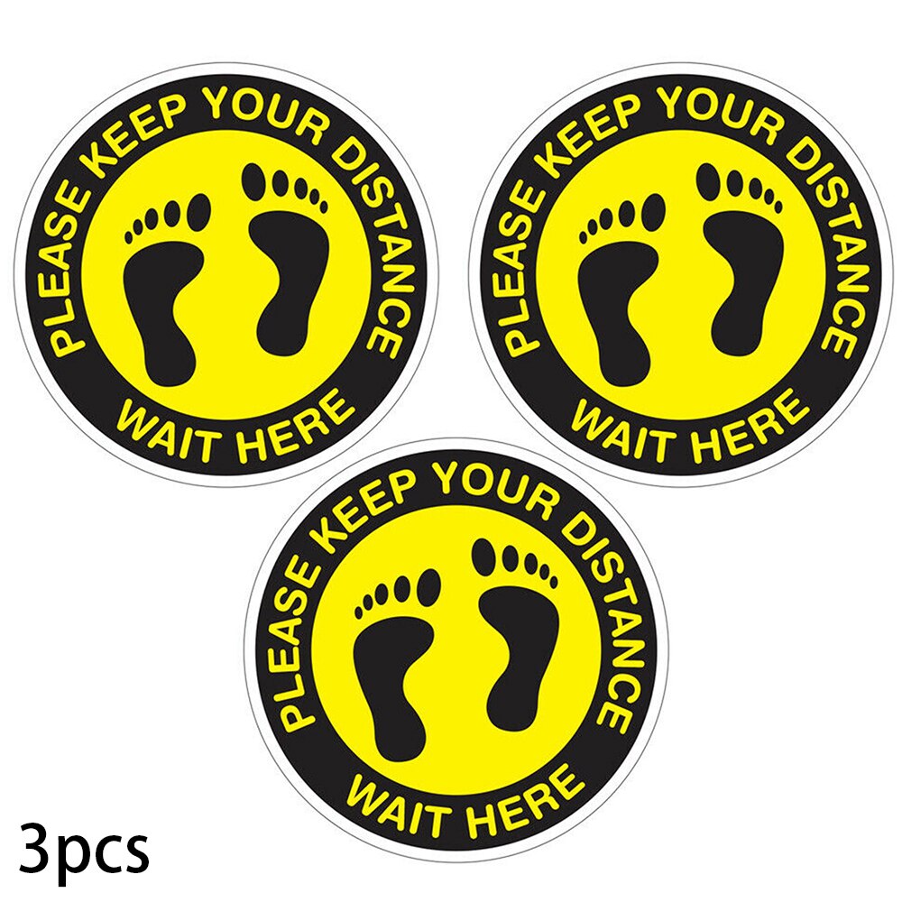 Waterproof Stickers Please Keep Away Your Distance Floor Graphics Stickers For All Occasions Outdoors
