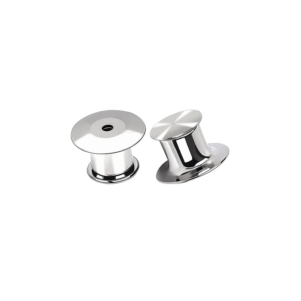 10/20 Stuks Metalen Broche Gesp Lock Pin Caps Gesp Veiligheids Keepers Terug Accessoires Voor Diy Badge Onderdelen Sieraden Maken Onderdelen: M / WHITE