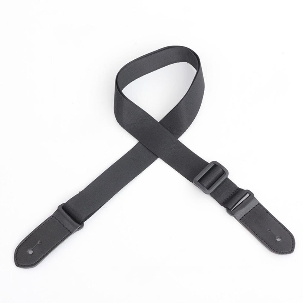 Einstellbare Ukulele Gitarre Gürtel Gurt dauerhaft Nylon Schwarz Gitarre Riemen für Elektrische Akustische Volk Gitarre Bass mit Schwanz Nagel: Ursprünglich Titel