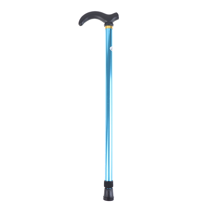 Adjustable Walking Stick Cane 2 Section Stable Anti-Skid Anti Shock Cane Crutch For Old Man Hiking Trekking Poles Cane: Blue