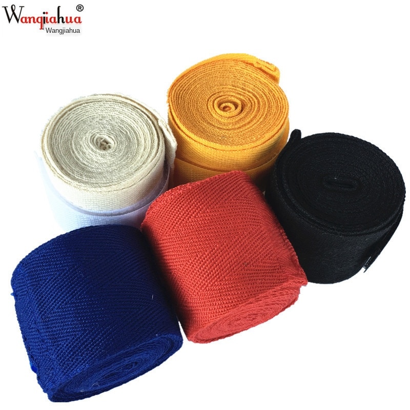 Cotton 2.5m Boxing Bandages Tied Hands With Fighting Wraps With Muay Thai Boxing Troublesome Hand Straps With Hand Guard