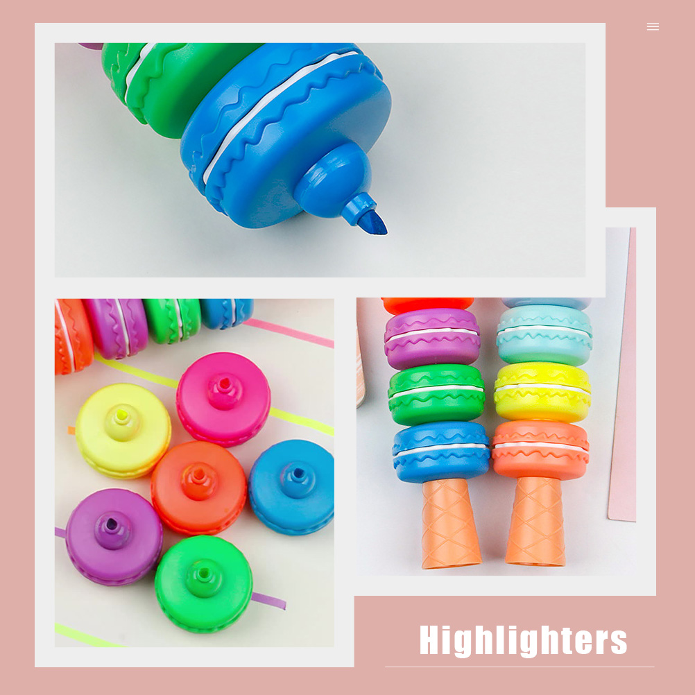 1 Set of Note Taking Highlighter Information Marker Kids Painting Supplies (Random Style)