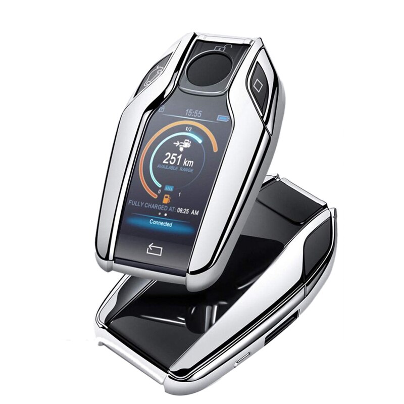 TPU Car Fully Key Case Cover LCD Remote Key Fob Case Cover for BMW 7 Series 740 6 Series GT 5 Series 530I X3