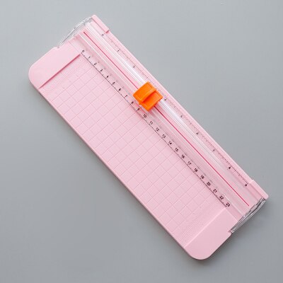 Büro Kit A4 A5 Papier Cutter Tragbare Rotary Papier Trimmer Roll Scrapbooking Papier Schneiden Matte Maschine Für Foto DIY Handwerk: Pink