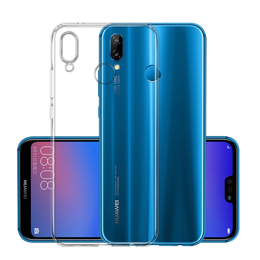 Ultra cienkie przezroczyste etui z tpu dla Huawei P20 P30 P10 lite mate 10 Pro P inteligentny przezroczysty silikon Case dla Huawei P8 P9 lite P7