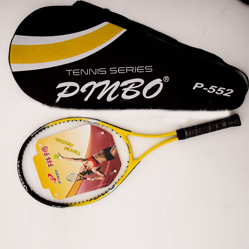 Tennisracket Professionele Adulte Tennisracket Carbon Aluminium Tennis Padel Met Zak-40: Yellow