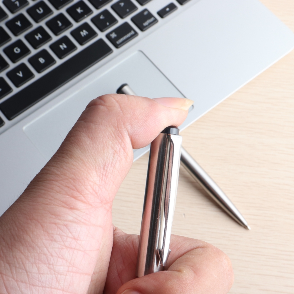 Metal Ballpoint Pen Press Style Commercial Pens For School Office Stationery Supplies Core Automatic Ball Pen