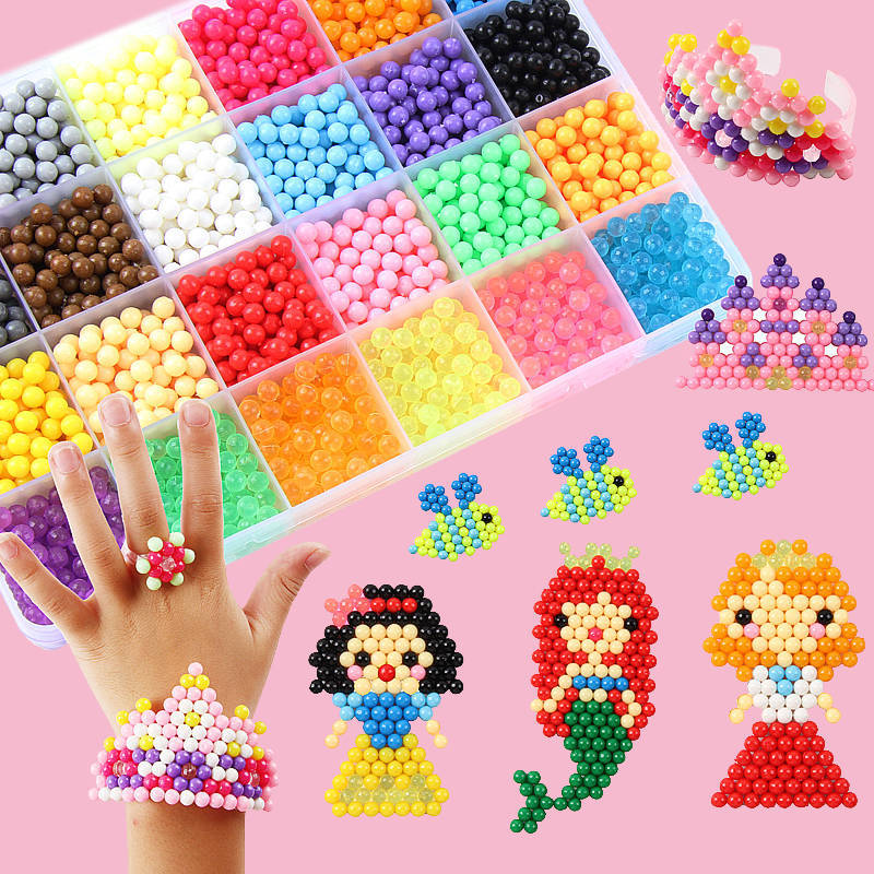 DIY-Perlen-einstellen, Perlen-Werkzeug, Kreativität, magische Wasserperlen, Stecktafel, Kunst und Handwerk für freundlicher, Spielzeug, Mädchen, freundlicher, , 5, 7, 10 Jahre
