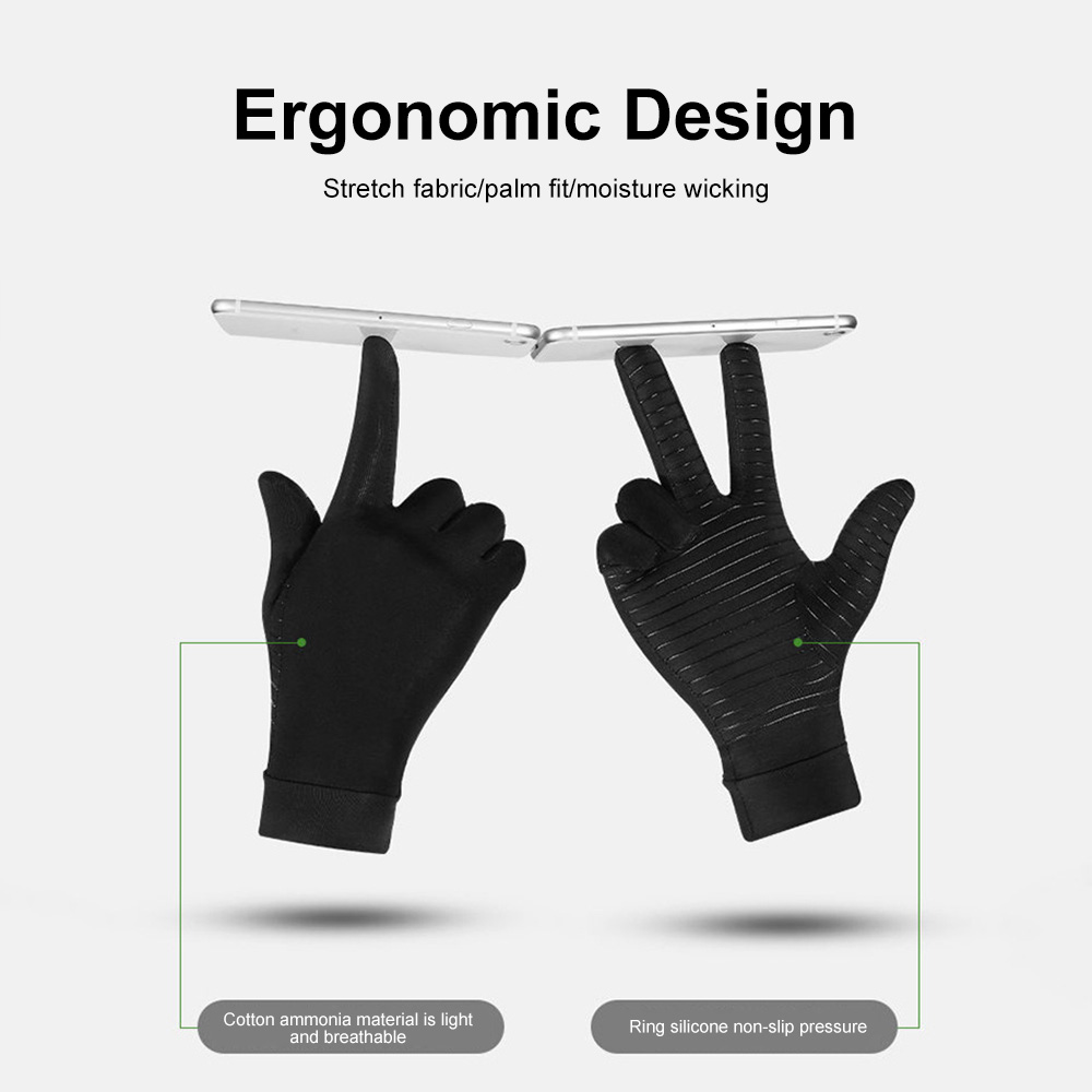 Gants de Compression d'Arthrite en Fibre de Cuivre, Support de Poignet, Articulations, pour le Cyclisme, pour les Instituts Otos
