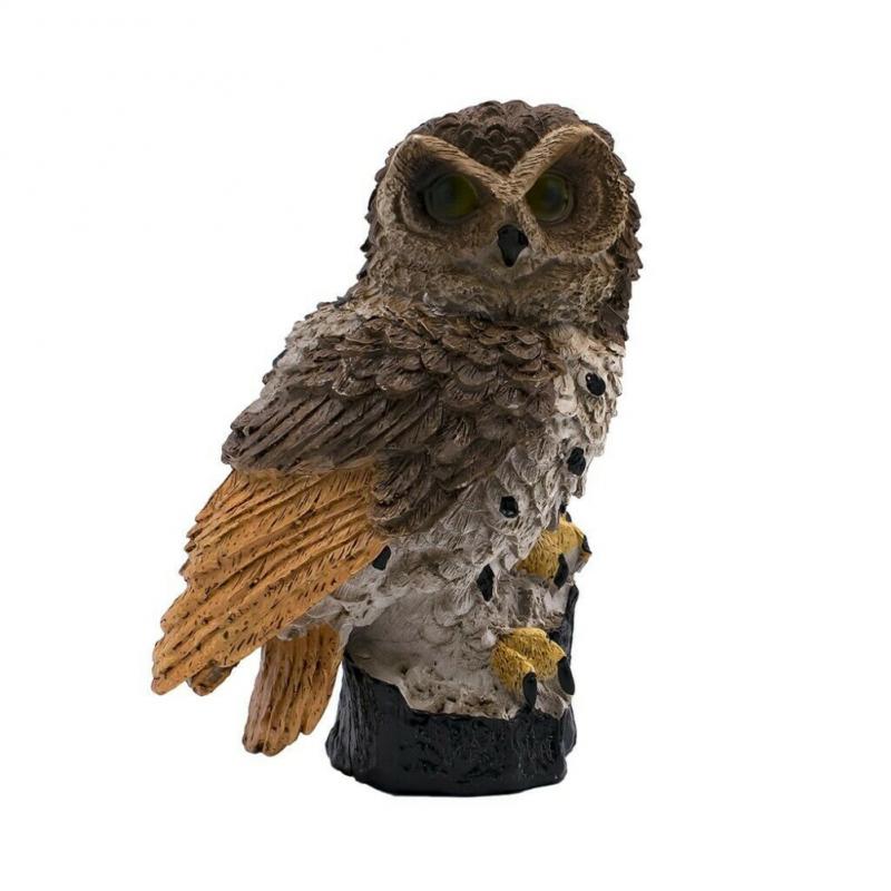 White/Brown Solar Power Lamp Durable Owl Shape Solar Light Waterproof Outdoor Multipurpose Lamp Path Lawn Yard Garden Lamp
