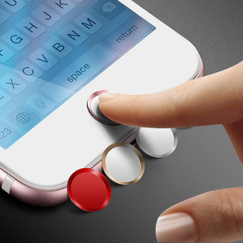Home Button Sticker Voor iPhone Xs X 7 Plus 8 6 s Aluminium Touch ID Touch key Beschermen Stickers Voor iPad Ondersteuning Vingerafdruk Unlock