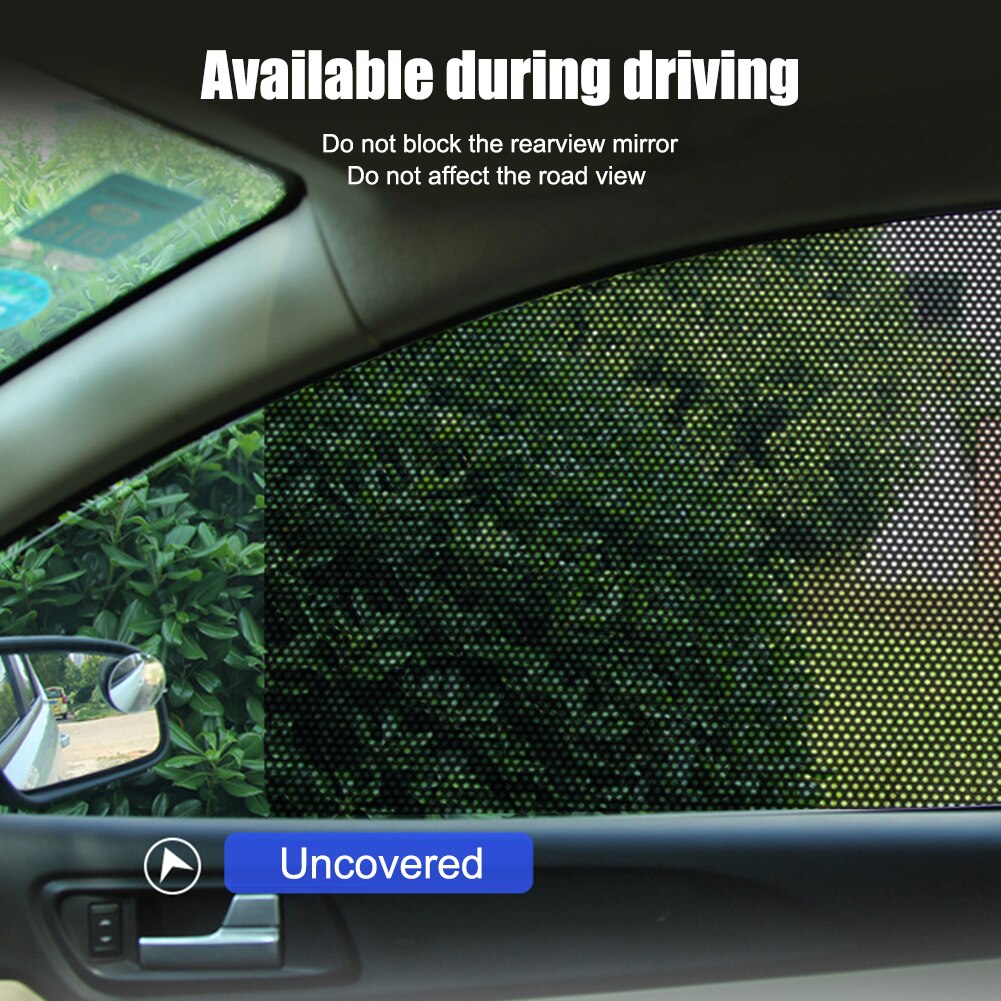 1Pair 105x52cm Car Curtain Windshield Sticker Sun shade UV Protection Sunshade Shield Cover Side Window Film Auto Stying