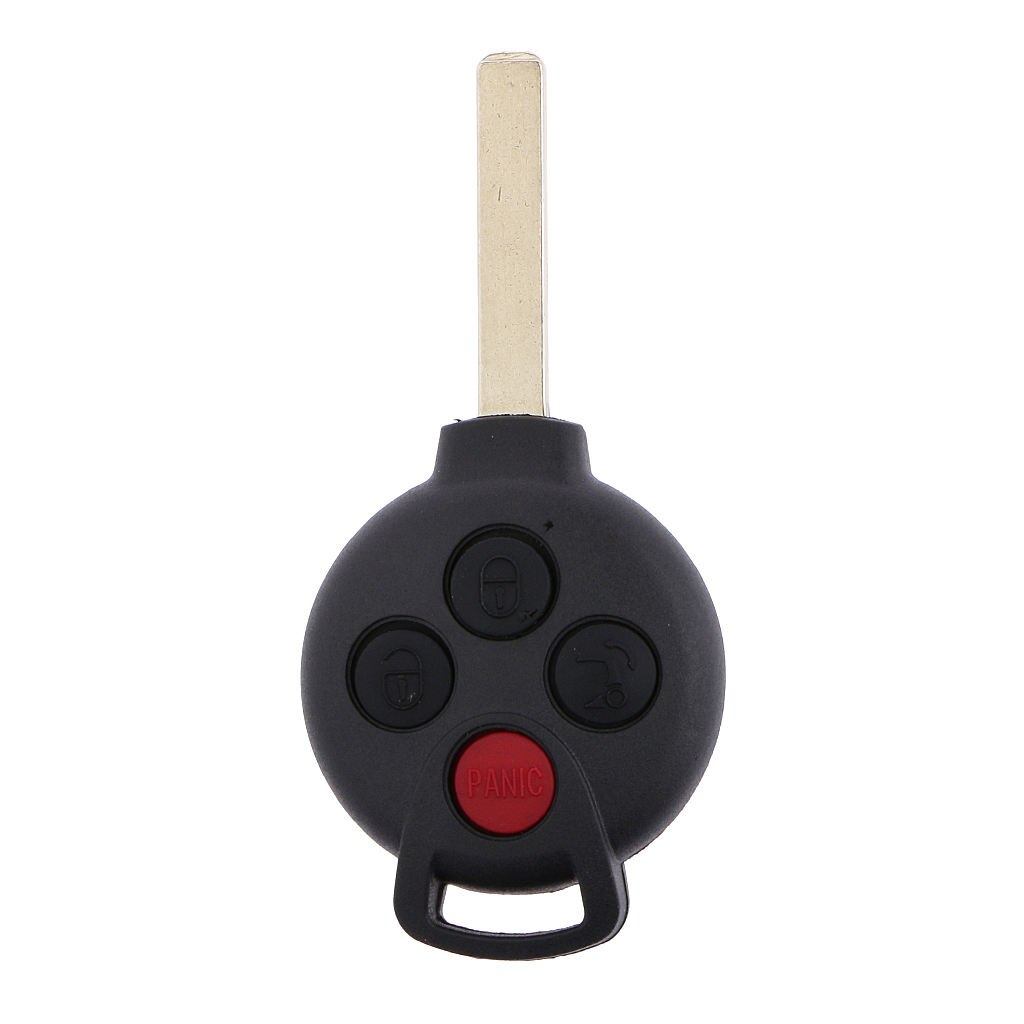Pulsante di ricambio per portachiavi con telecomando 4 pulsanti con lama per Smart Fortwo