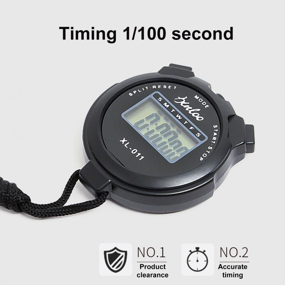 Digital Stopwatch Waterproof Compact Size Sports Timer Simple Operation Silent Stopwatch Timer Chronograph Devices