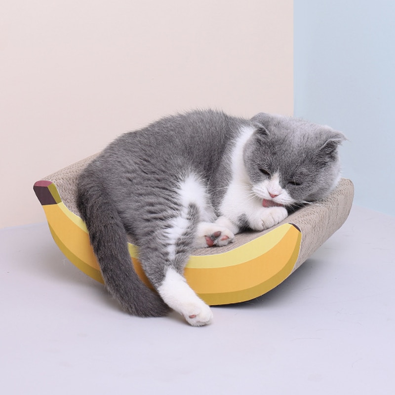 Cat Scratcher Lounge, Corrugated Cat Scratch Cardboard Couch, Cat Scratch Bed Scratching Lounger Sofa