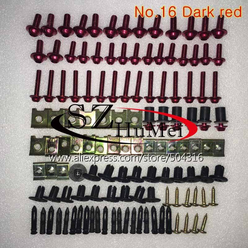 Stainless Steel Black Fairing Bolts Kit Screws For KAWASAKI Ninja ZX6R