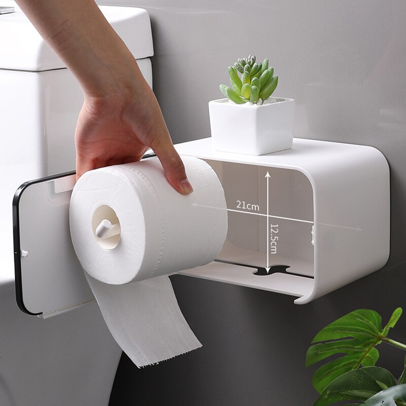 Waterdichte Toiletrolhouder Voor Toiletpapier Handdoekhouder Badkamer Opbergdoos Toiletrolhouder Badkamer Accessoires
