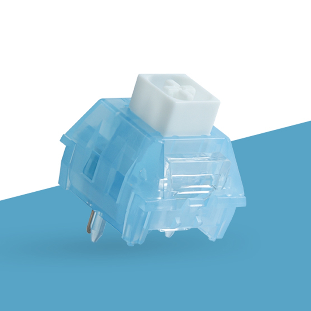 Kailh BOX Arctic Fox Przełączniki klawiatury 5-pinowe przełączniki RGB SMD Clicky Przełączniki świetlne do klawiatury mechanicznej MX Gaming Switch: CZARNY PRZEŁĄCZNIK