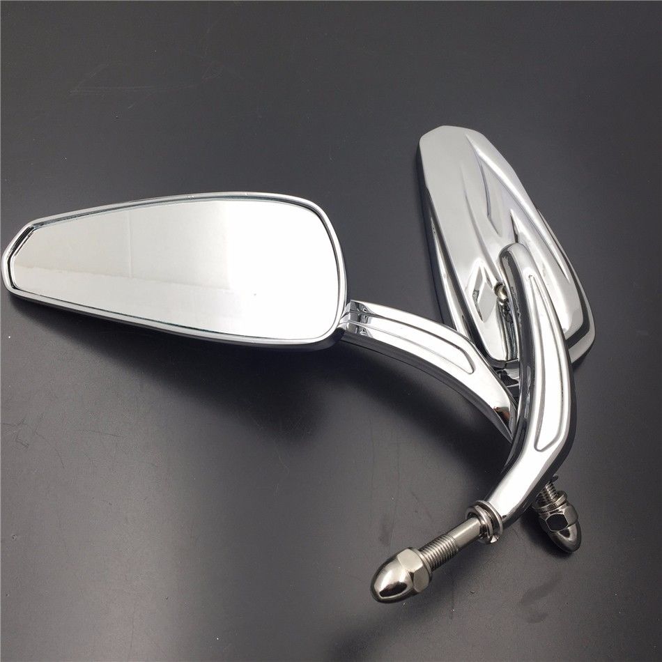 Motorcycle Rear View Side Rearview Mirrors For Harley Davidson 1982-Later FLHTC FLHR Road King FLSTC FXDB Dyna XR1200 XL883/1200