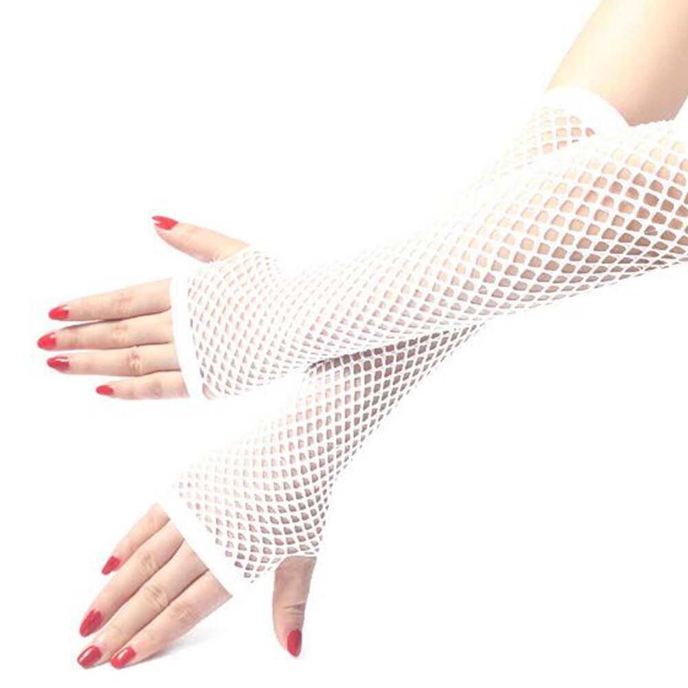 Bow Sleeves Gloves Short Paragraph Lace Clothing Accessories Net Yarn Gloves Dress Half Finger Arm Sleeves Fingerless Gloves: 4