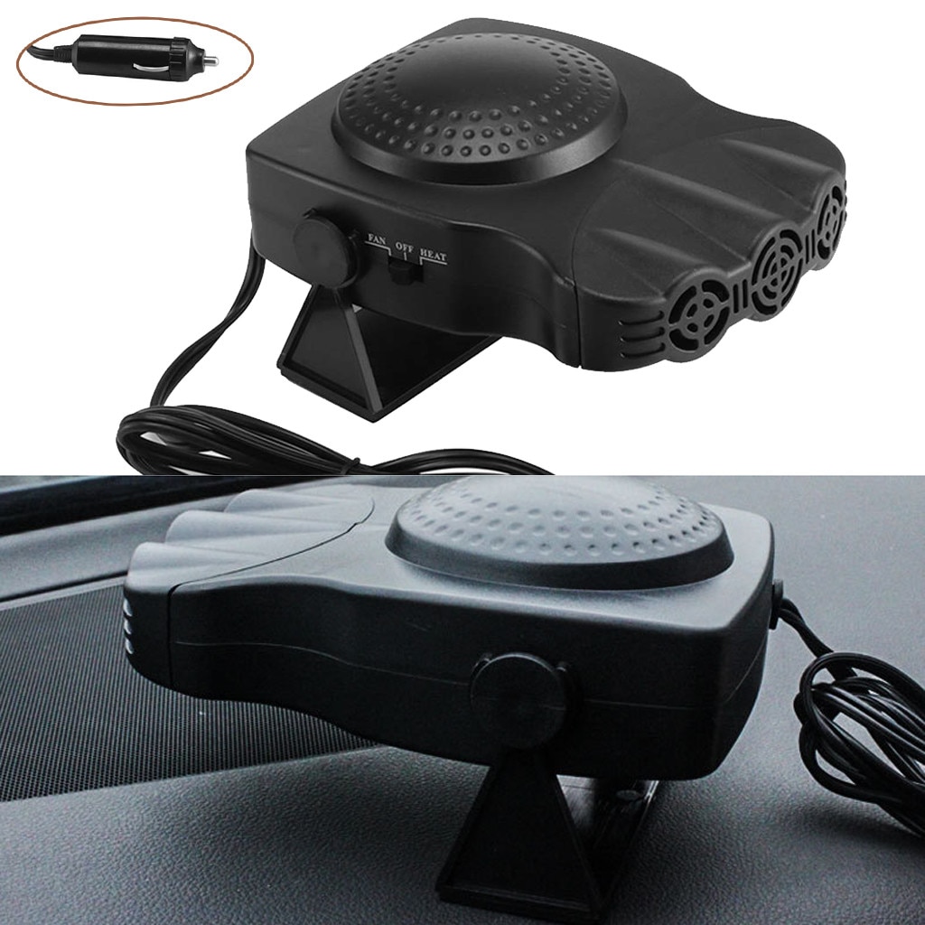 Auto Heater Fan Portable Car Heater Auto Heater Cooling Fan 3-Outlet Defrosts Defogger 12V 150W d7