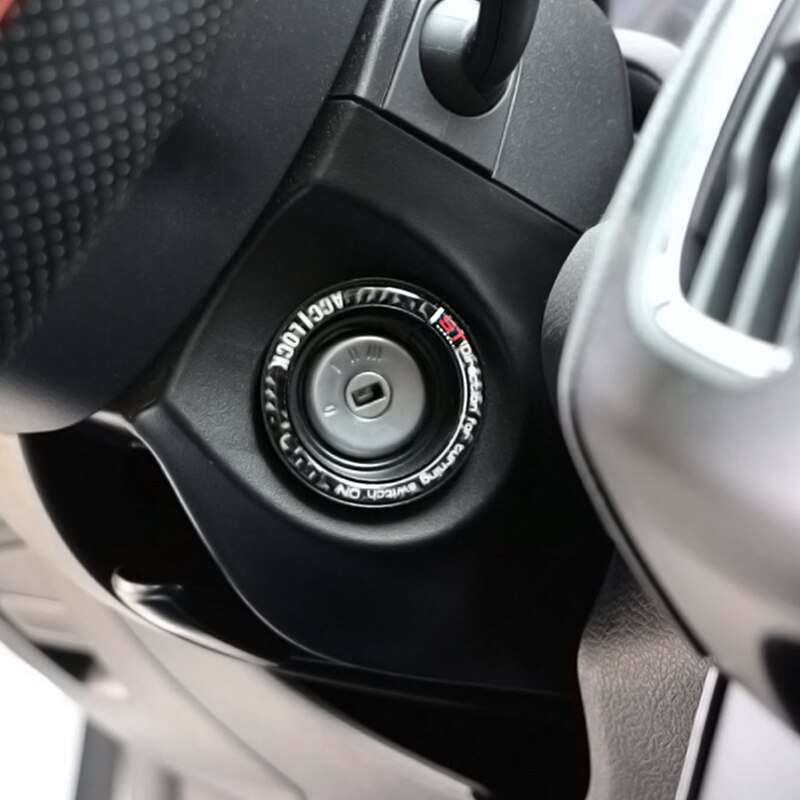 Pieni muutos alumiini virta-avainrengas kansi avaimen reikä ympyrä tarra ford focus 2 3 4 mk2 kuga escape mondeo