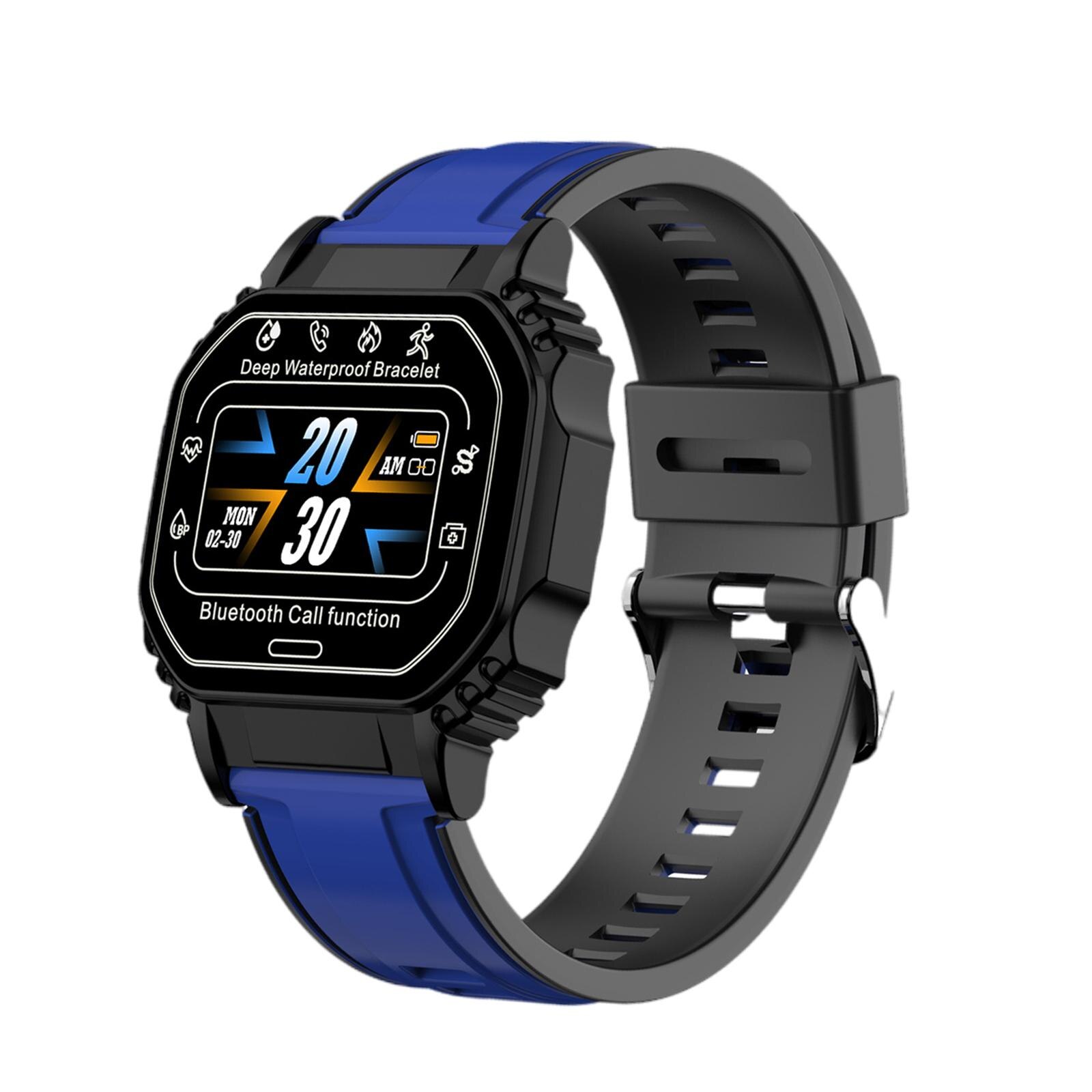 B2 Smart Watch Smartwatch Alarm Clock Sleep Monitor Fitness Tracker Bracelet Heart Rate Monitor Waterproof Sports Watch: Blue