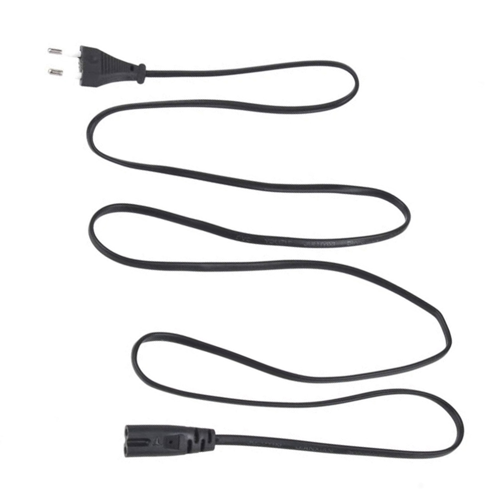 Universal 1.5m EU 2-Prong Laptop Adapter Power Cord Cable Lead 2 Pin Power Cable For Laptop Black