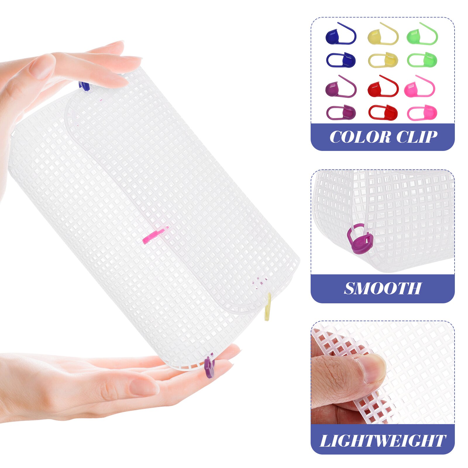 1 Set Knitting Bag DIY Kit Plastic Mesh Sheets DIY Crafting Handbag Kit Handbag Making Materials