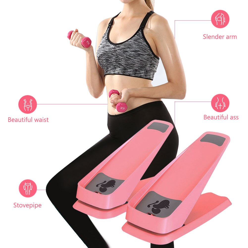 Mini Stepping Machine Met Weerstand Bands Lopen Yoga Draagbare Voor Oefening Workout Sport Indoor Home Gym Multifunctionele