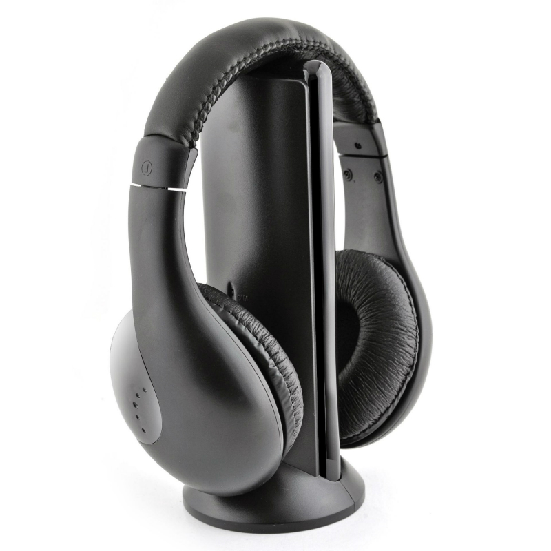 Kabelloses funk-headset mit 3.5mm aux-anschlüssen, chat-überwachung, 5-in-1-headset, geeignet für pc-laptop-adapter
