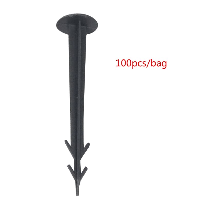 Plastic Black Cloth Nails Set of 100 Earth Nail Fixed Film Garden Peg Tool Supplies for Outdoor Gardening Nails: 16cm