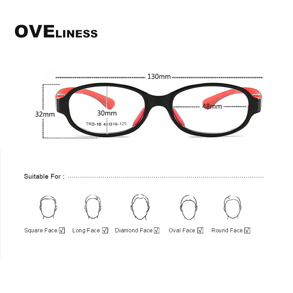 Gafas redondas para niños, lentes ópticas para miopía, montura para niño y niña, gafas graduadas flexibles de silicona para niños