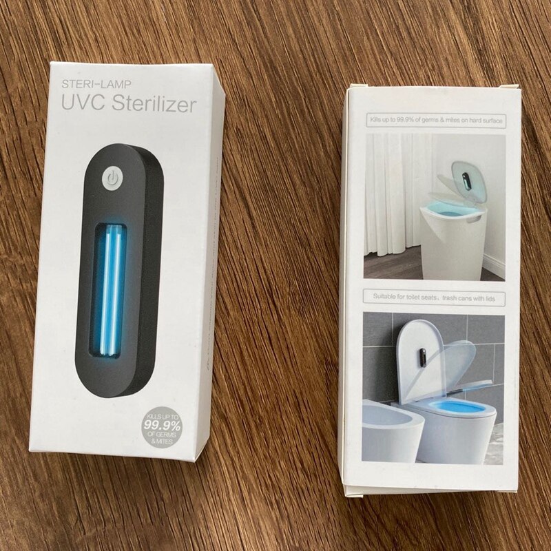 Draagbare uv-desinfectielamp, mini, oplaadbaar voor thuis, kantoor, reizen, doodt bacteriën