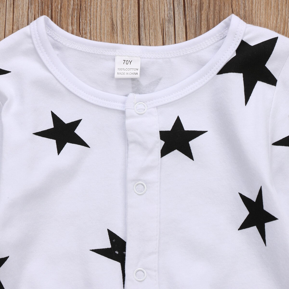 Star Baby Baby Jongen Meisjes Casual Sterren Romper Lange Mouwen Katoenen Jumpsuit Broek Outfits UK